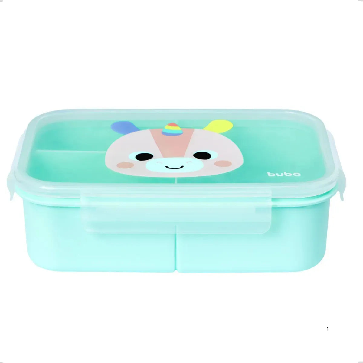 Lunchbox Com Divisórias Unicórnio - Buba