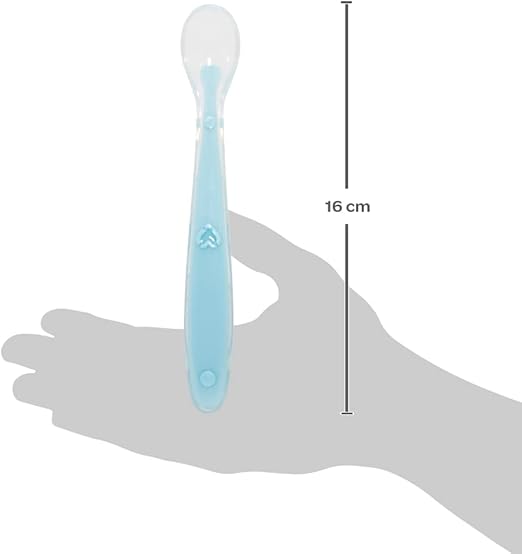 Kit 2 Colheres em Silicone Azul e Verde - Buba