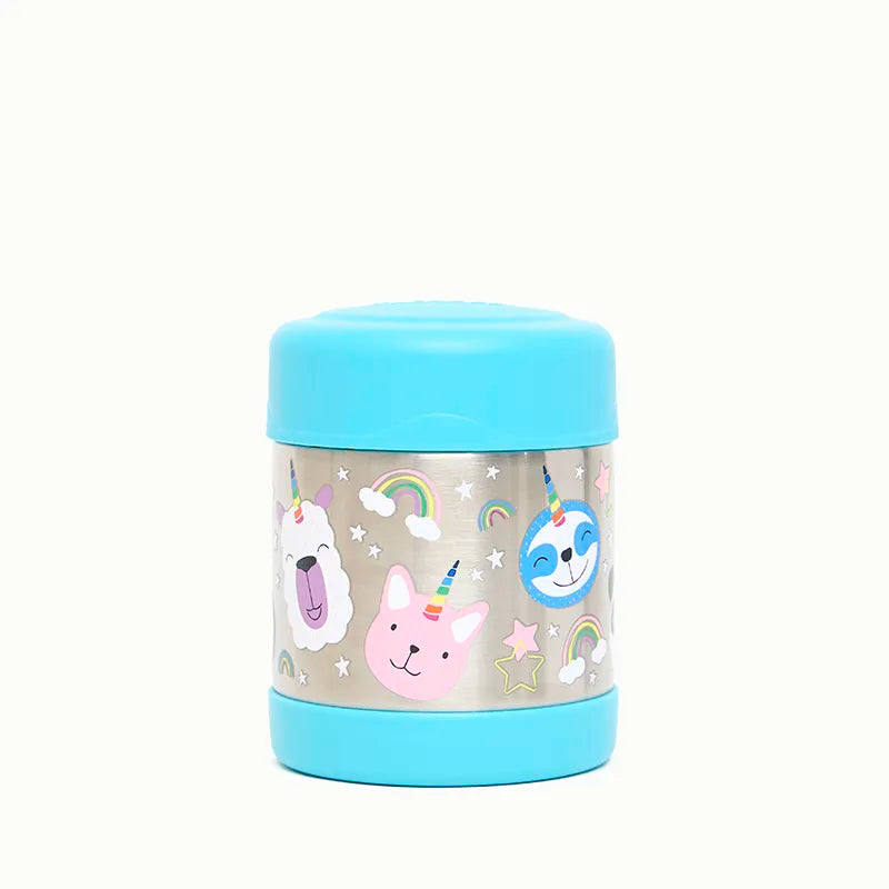 Pote Térmico Infantil 290ml Unicórnios (azul) - Thermos