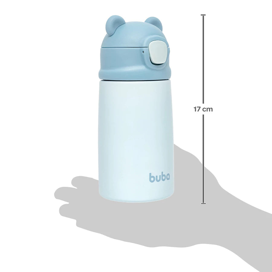 Copo Térmico Parede Dupla Ursinho Azul - Buba