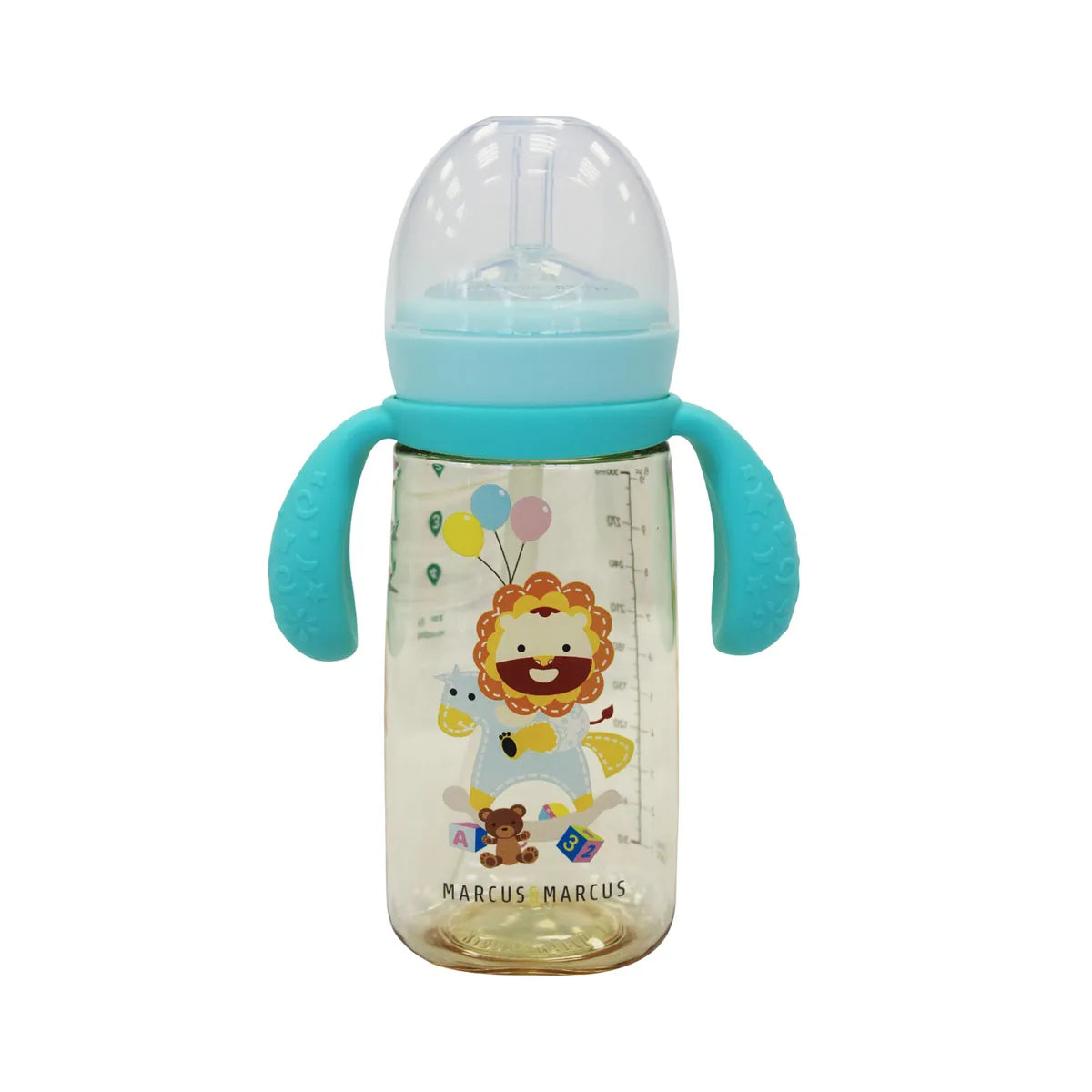 Copo De Transição C Bico E Canudo 300ml - Marcus & Marcus - leão marcus