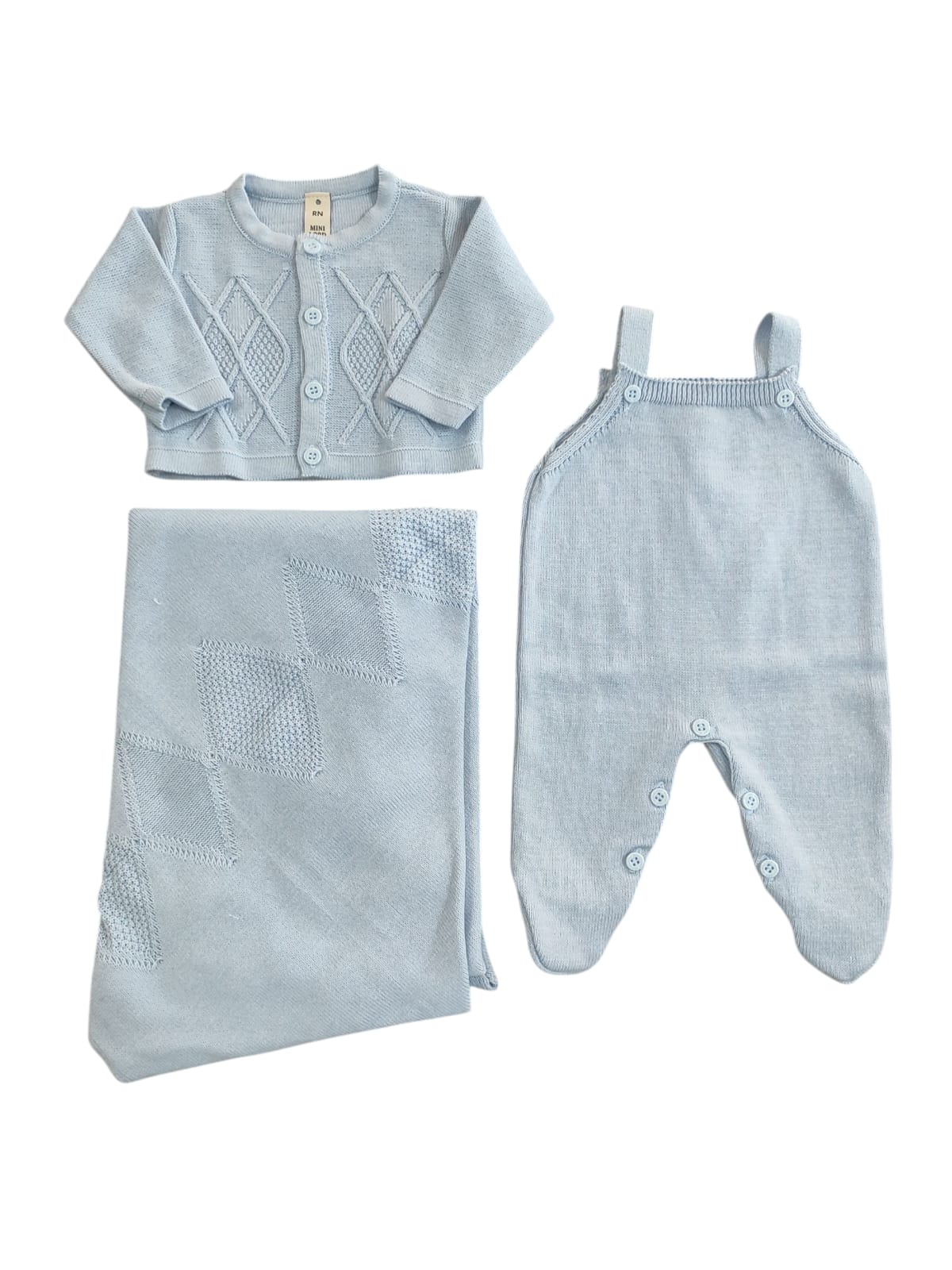 Kit Maternidade Gaeta Azul Bebê RN - Mini Lady