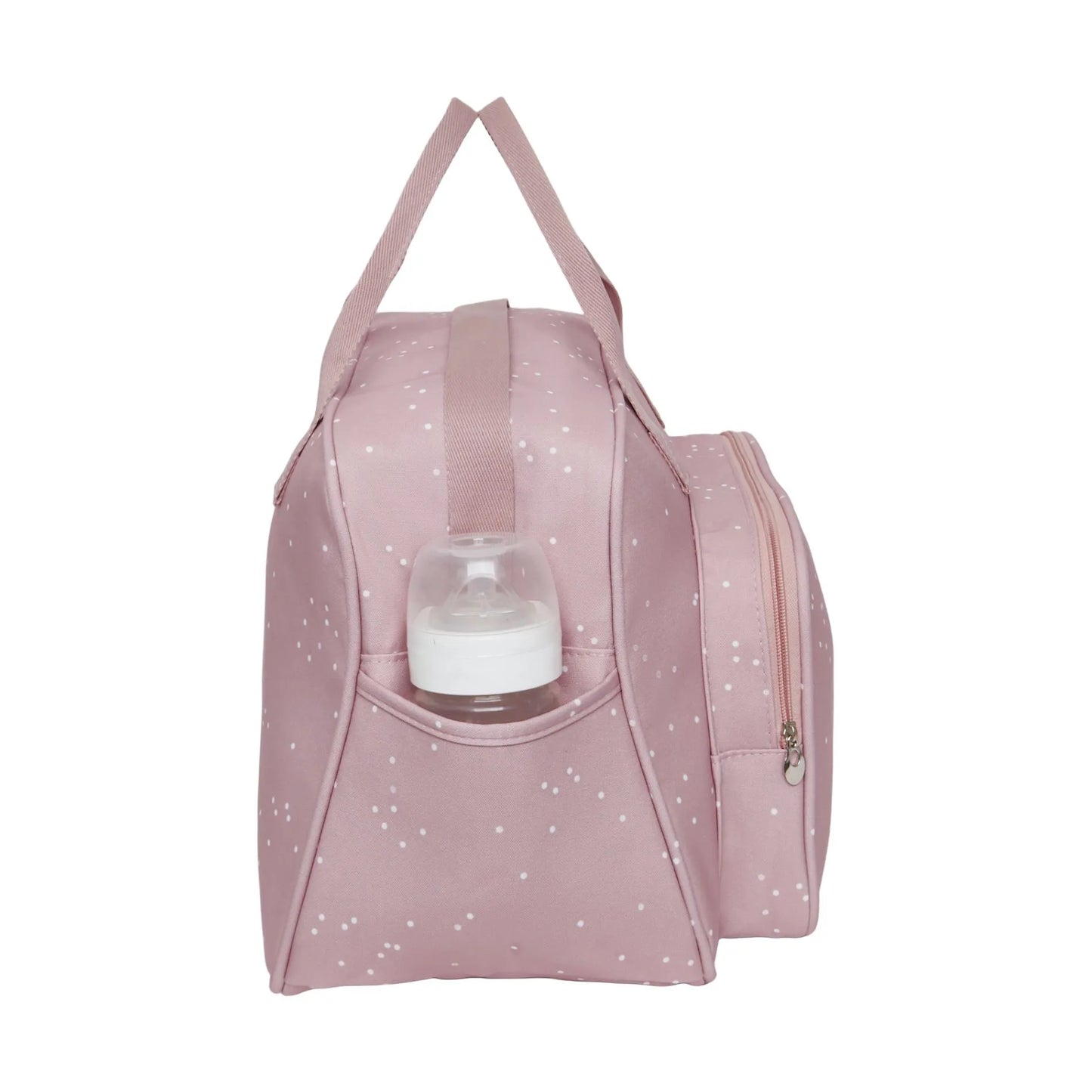 Bolsa Maternidade Grande Bolinhas Rosa - Pirulitando