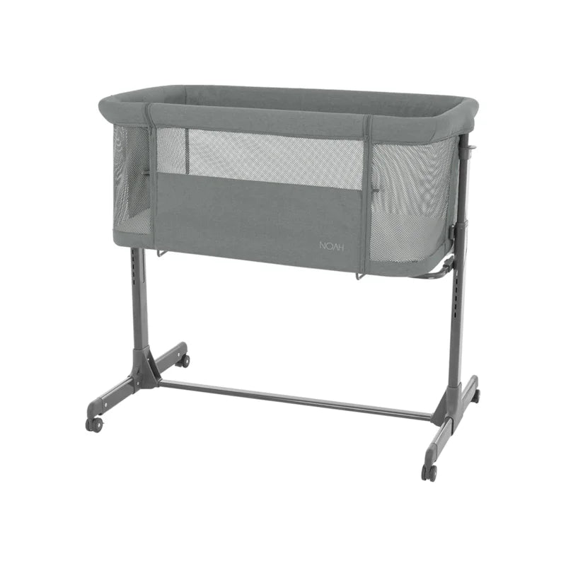 Berço Co-sleep Noah Dark Grey - Kika Boo