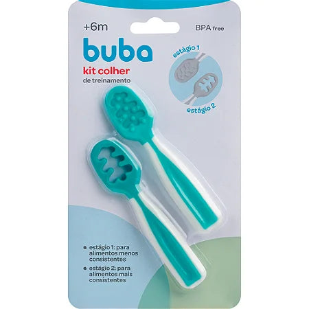KIT 2 COLHERES DE TREINAMENTO - BUBA ZOO