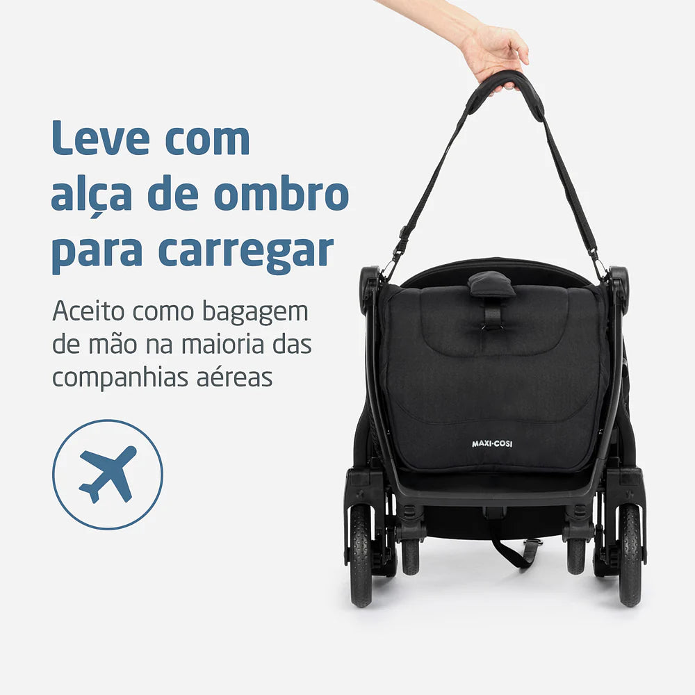 Carrinho Eva 3 Essential Black - Maxi-cosi