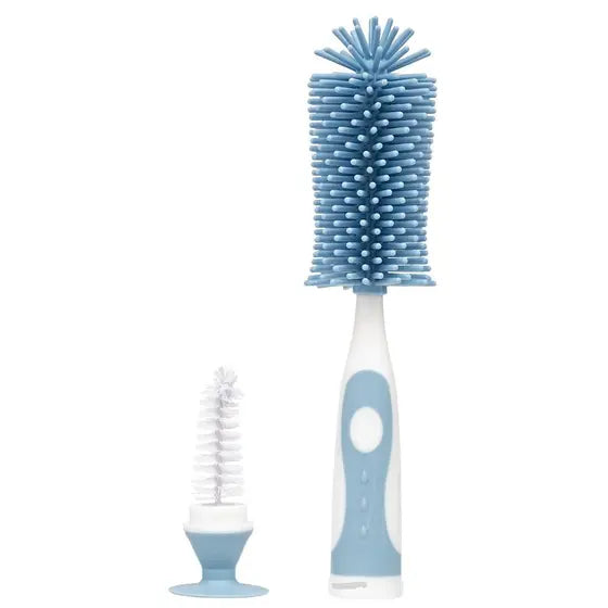 Escova para Mamadeira em Silicone Azul - Buba