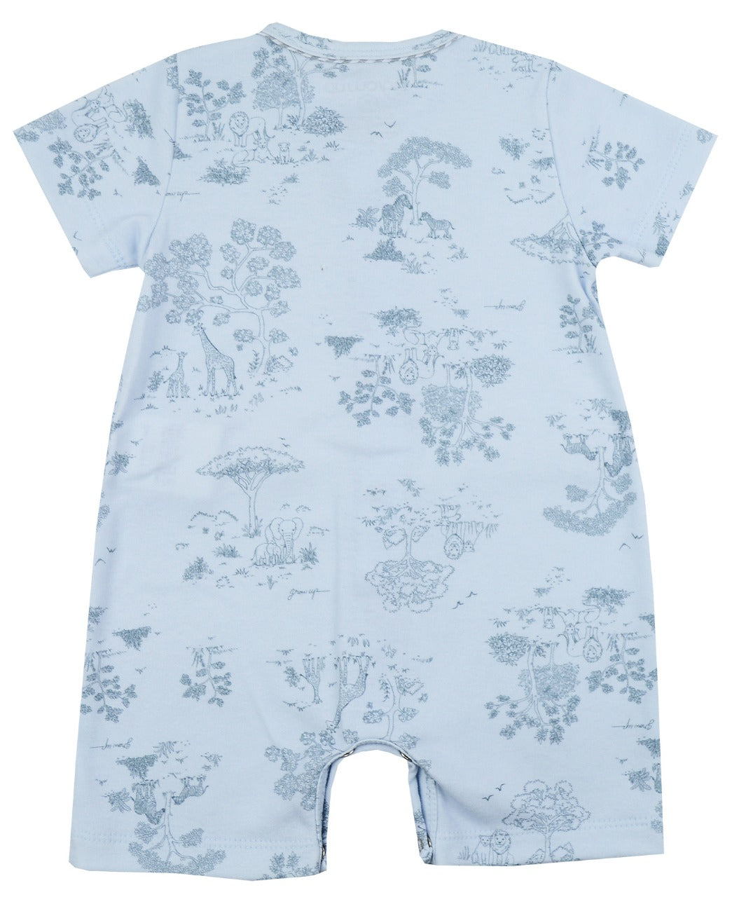 Macacão Curto Toile De Jouy Azul - Grow Up