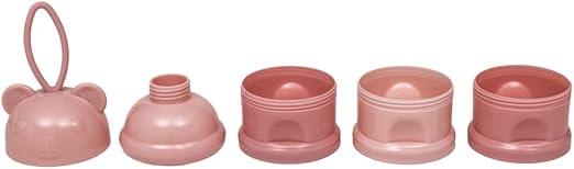 Potes Empilháveis Para Leite em Pó e Snack Rosa - Buba