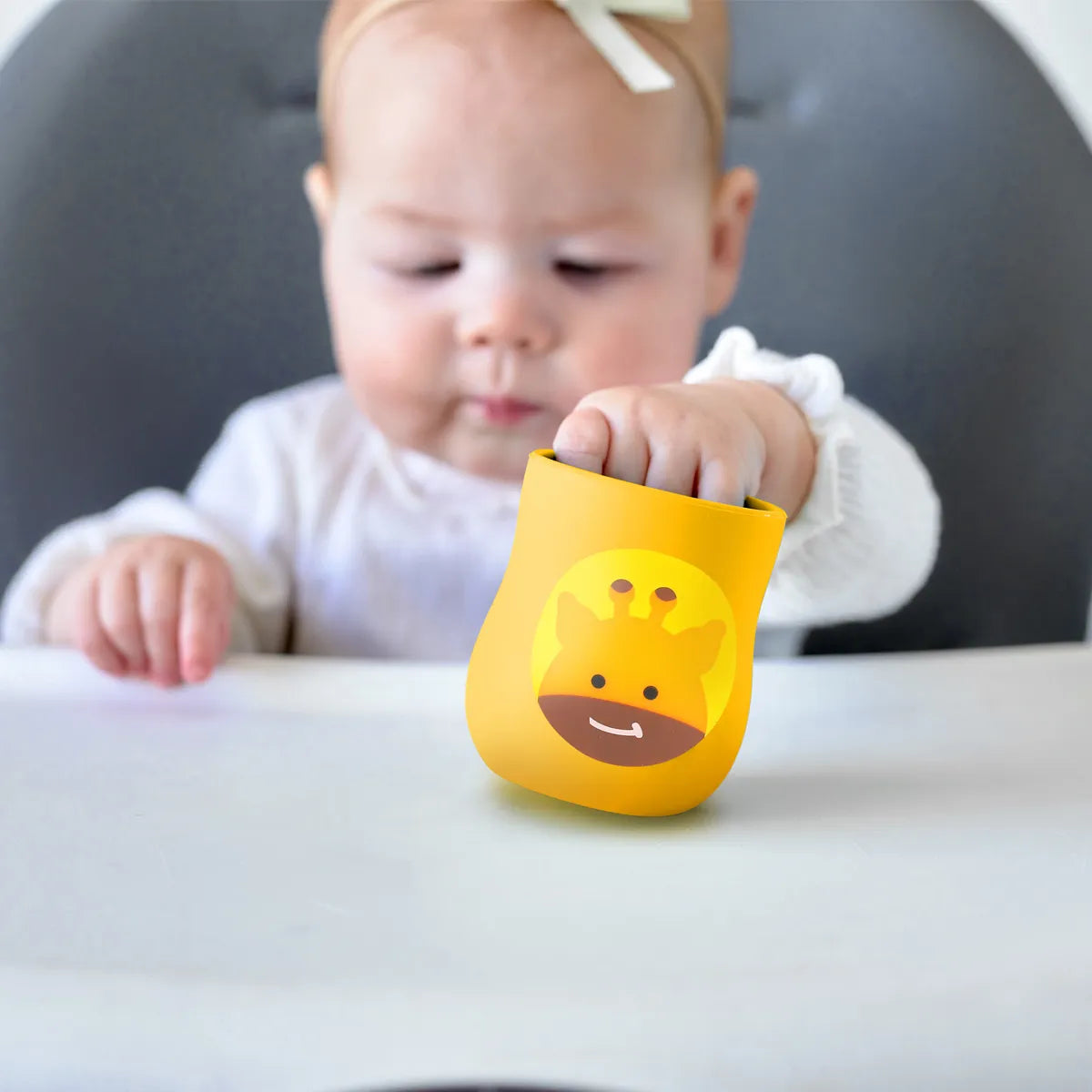 Copo Anatômico em Silicone 120ml Girafa Lola - Marcus e Marcus