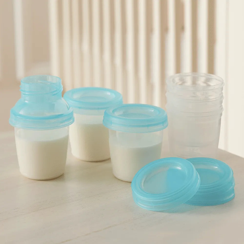 Kit 6 Potes Para Armazenar Leite - Buba