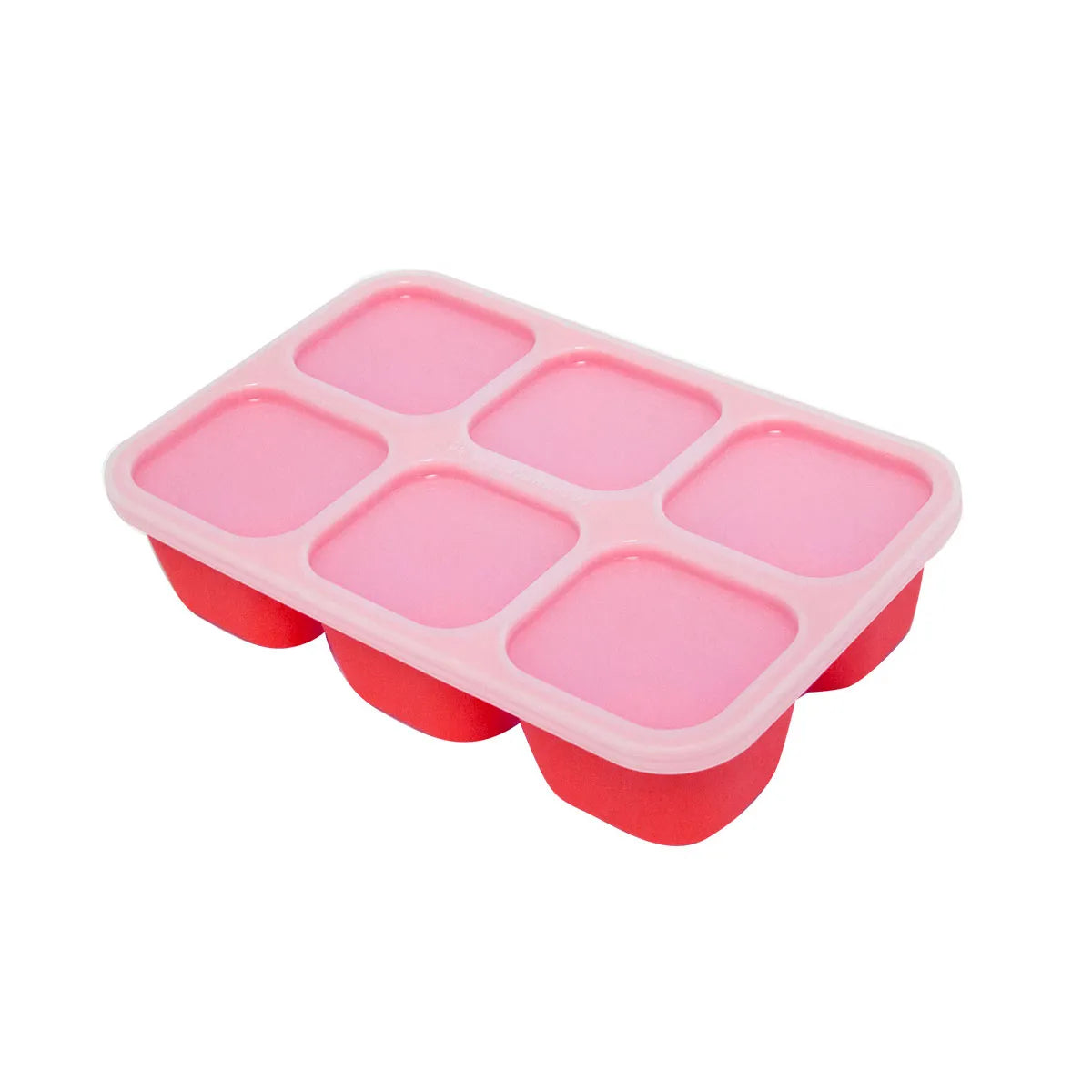 Forma para Congelar com 6 Cubos de 60ml Vermelho - Marcus e Marcus