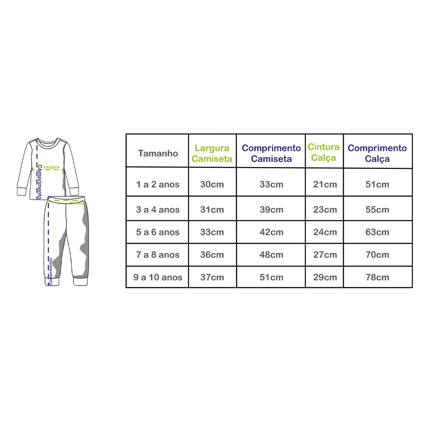 Pijama Longo Infantil Carneirinhos - Trend4kids