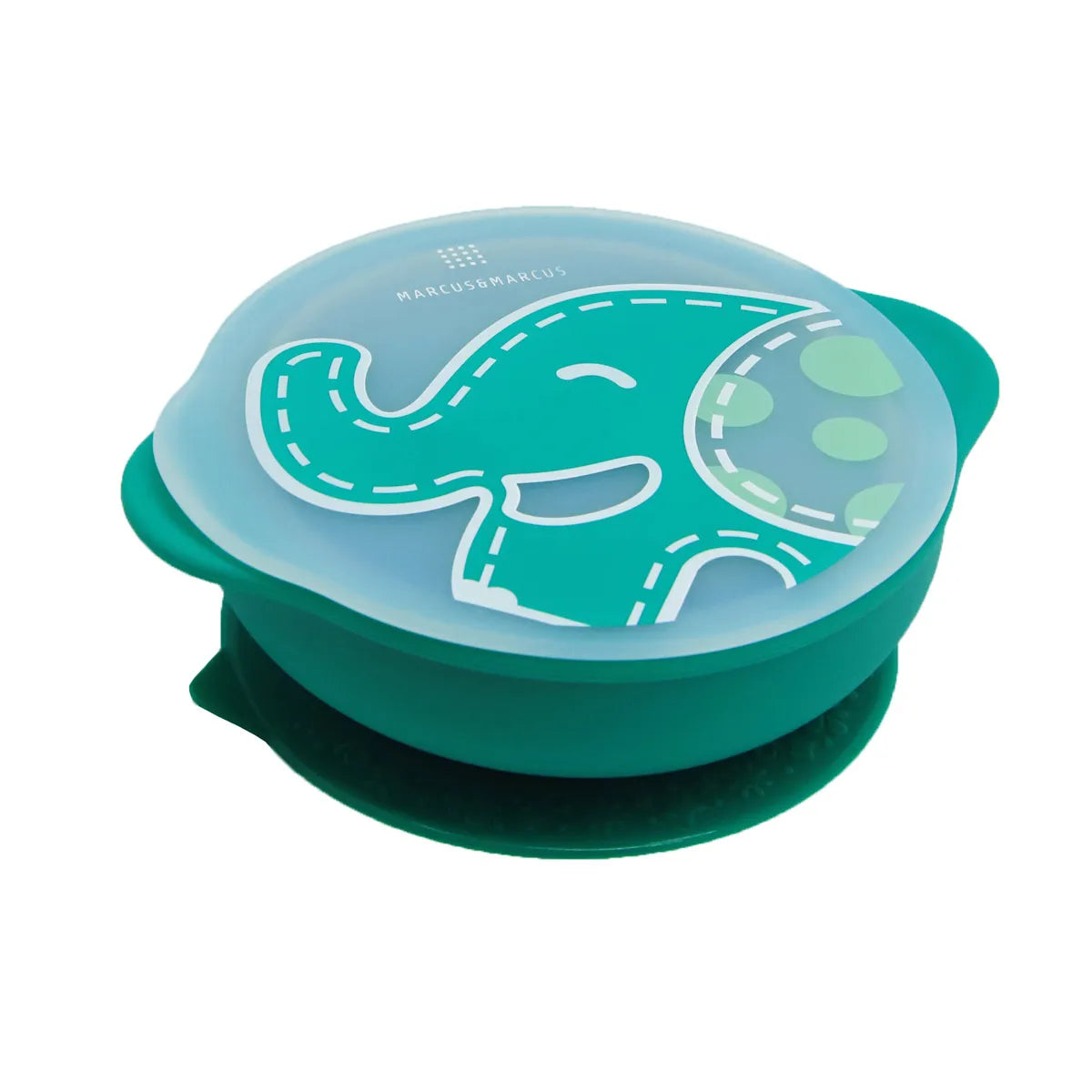 Kit de Alimentação com Copo Anatômico Elefante Ollie - Marcus & Marcus