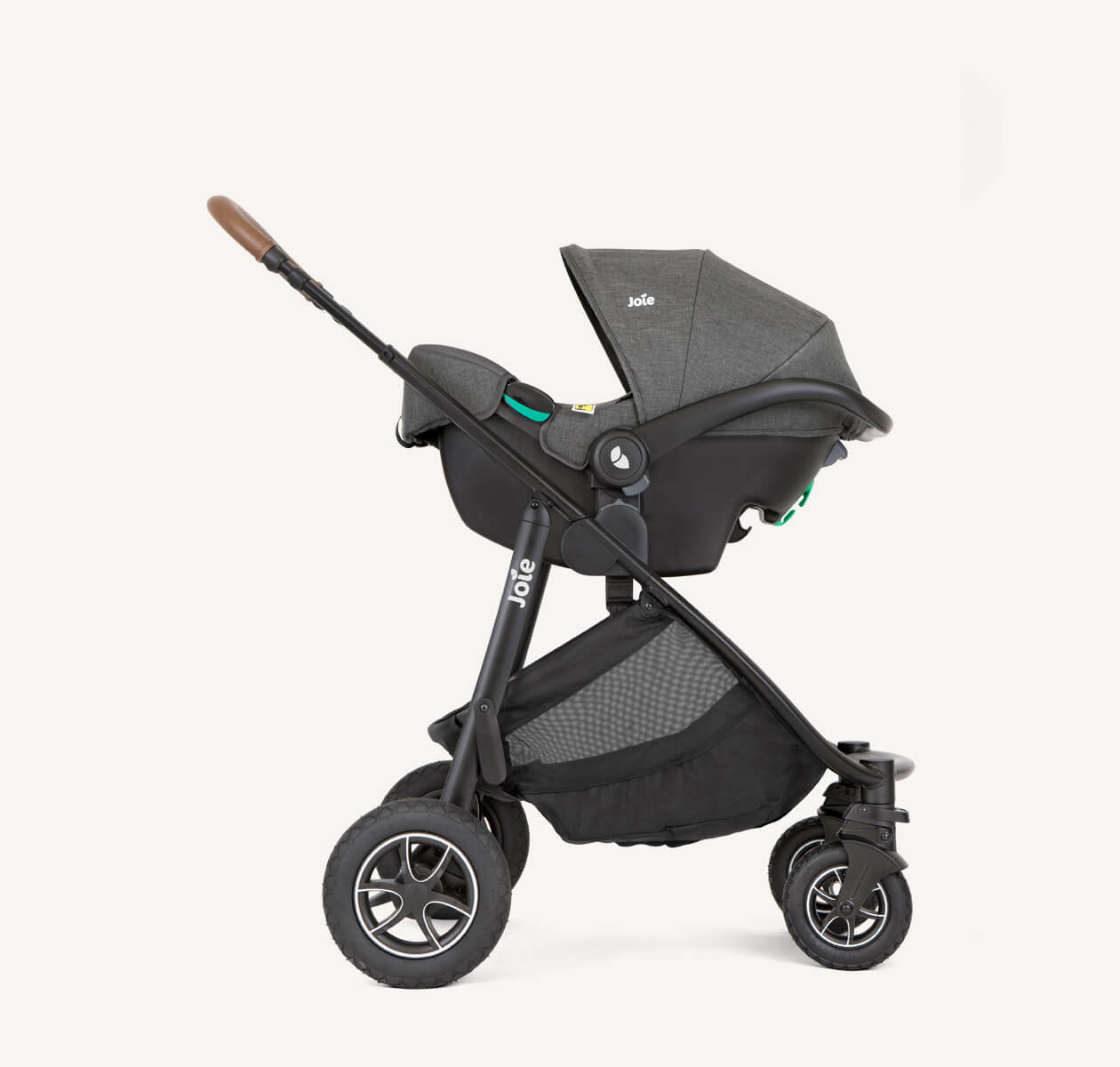 Trio Versatrax Cycle Shell Gray: Carrinho, Bbc E Moisés - Joie