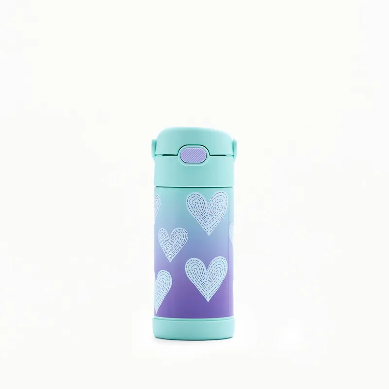 Garrafa Térmica 355ml Corações Coloridos - Thermos