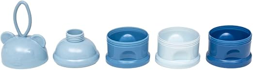 Potes Empilháveis Para Leite em Pó e Snack Azul - Buba
