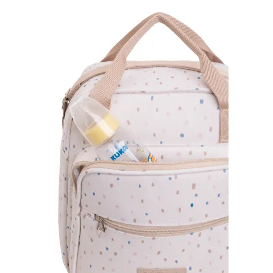 Bolsa Maternidade Média Confete Marfim - Pirulitando