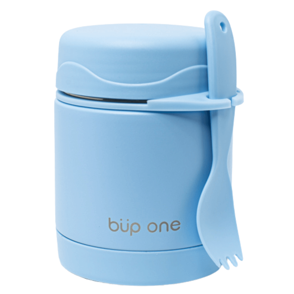 Pote Térmico com Talher 300ml Azul - Bup Baby