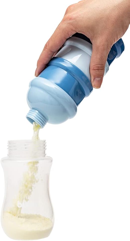 Potes Empilháveis Para Leite em Pó e Snack Azul - Buba