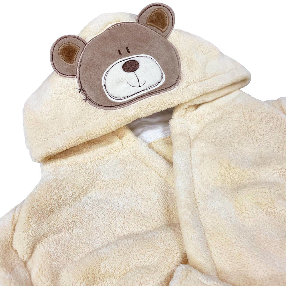 ROUPÃO ANIMADO URSO BEGE - LAÇO BEBÊ