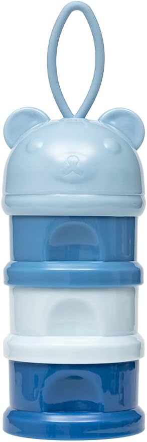 Potes Empilháveis Para Leite em Pó e Snack Azul - Buba