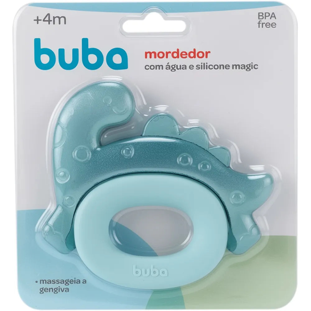 Mordedor Com Agua E Silicone Magic Dino - Buba