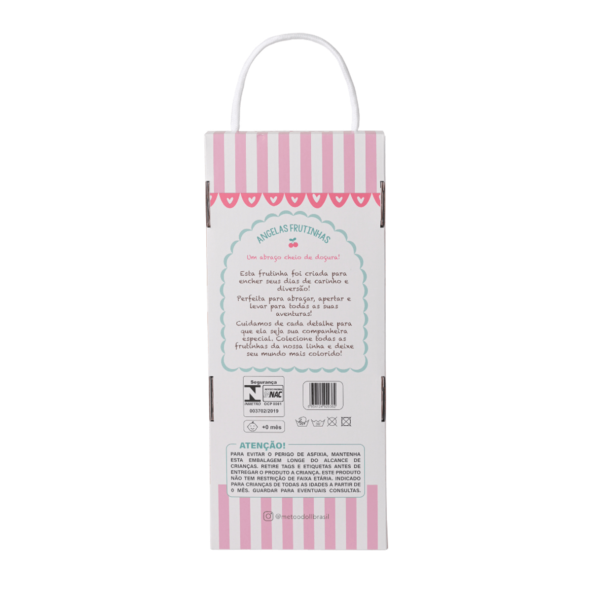 Boneca Com Caixa Ângela Frutas Cerejinha 33cm - Metoo
