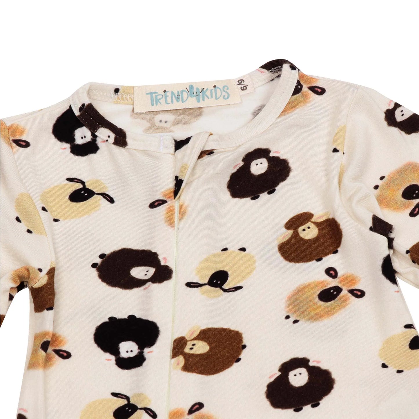 Macacão Zíper Carneiros - Trend4kids