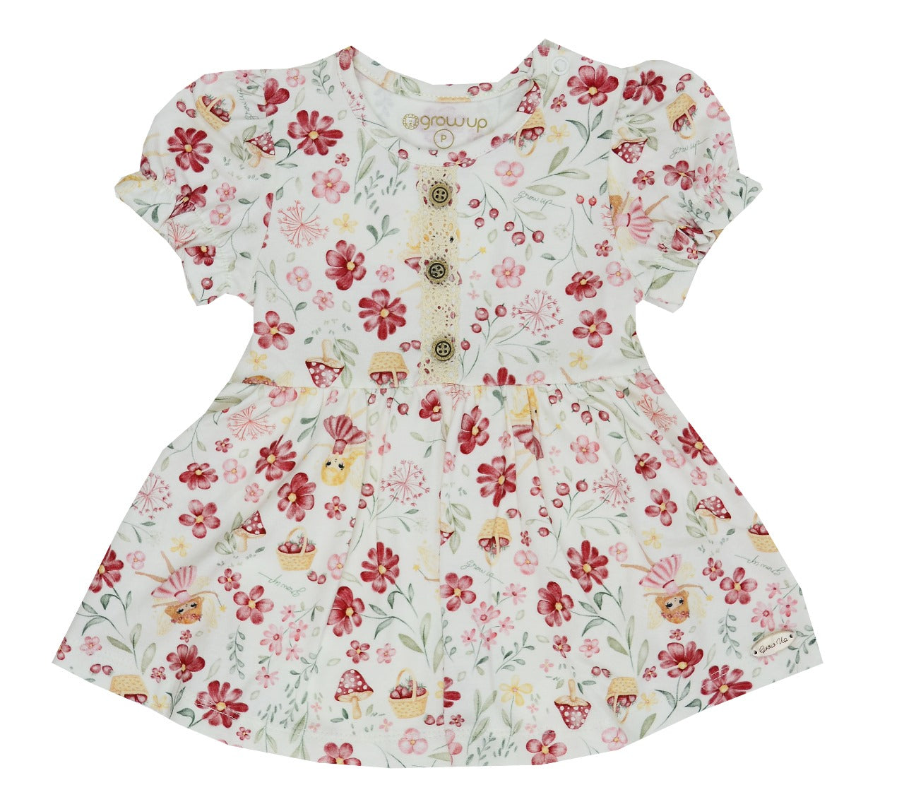BODY VESTIDO GIARDINI CREME - GROW UP