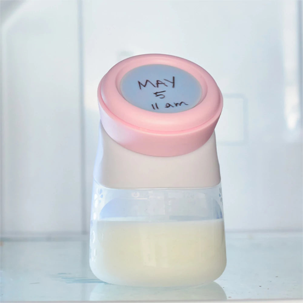 Mamadeira Angulada Em Silicone 120ml Rosa - Marcus e Marcus