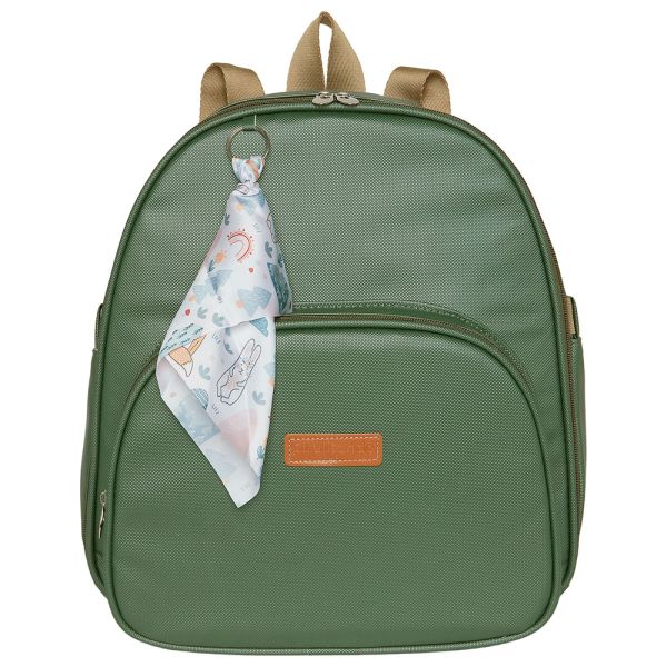 MOCHILA MATERNIDADE TÉRMICA BROTINHO VERDE MUSGO - PIRULITANDO
