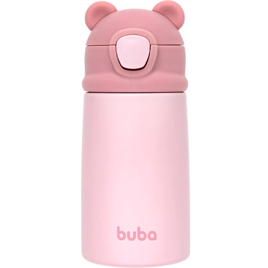 Copo Térmico Parede Dupla Ursinho Rosa - Buba