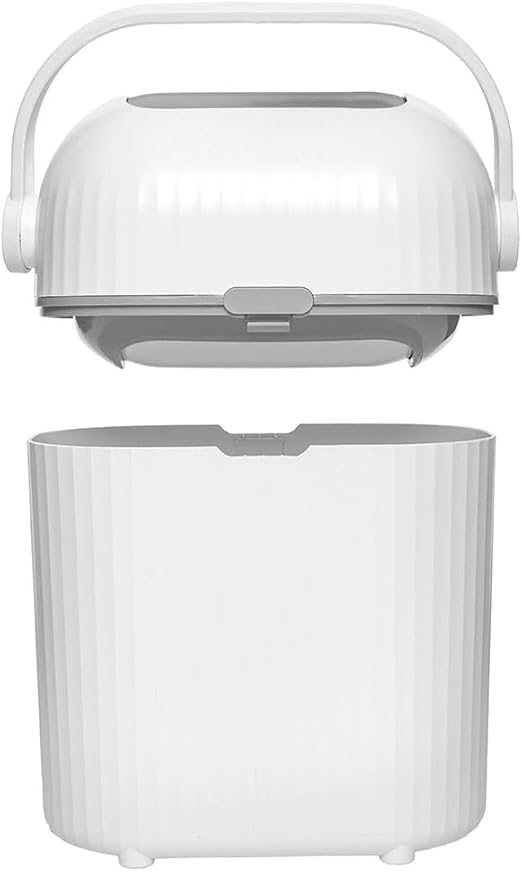 LIXEIRA ANTIODOR BRANCA - BUBA ZOO