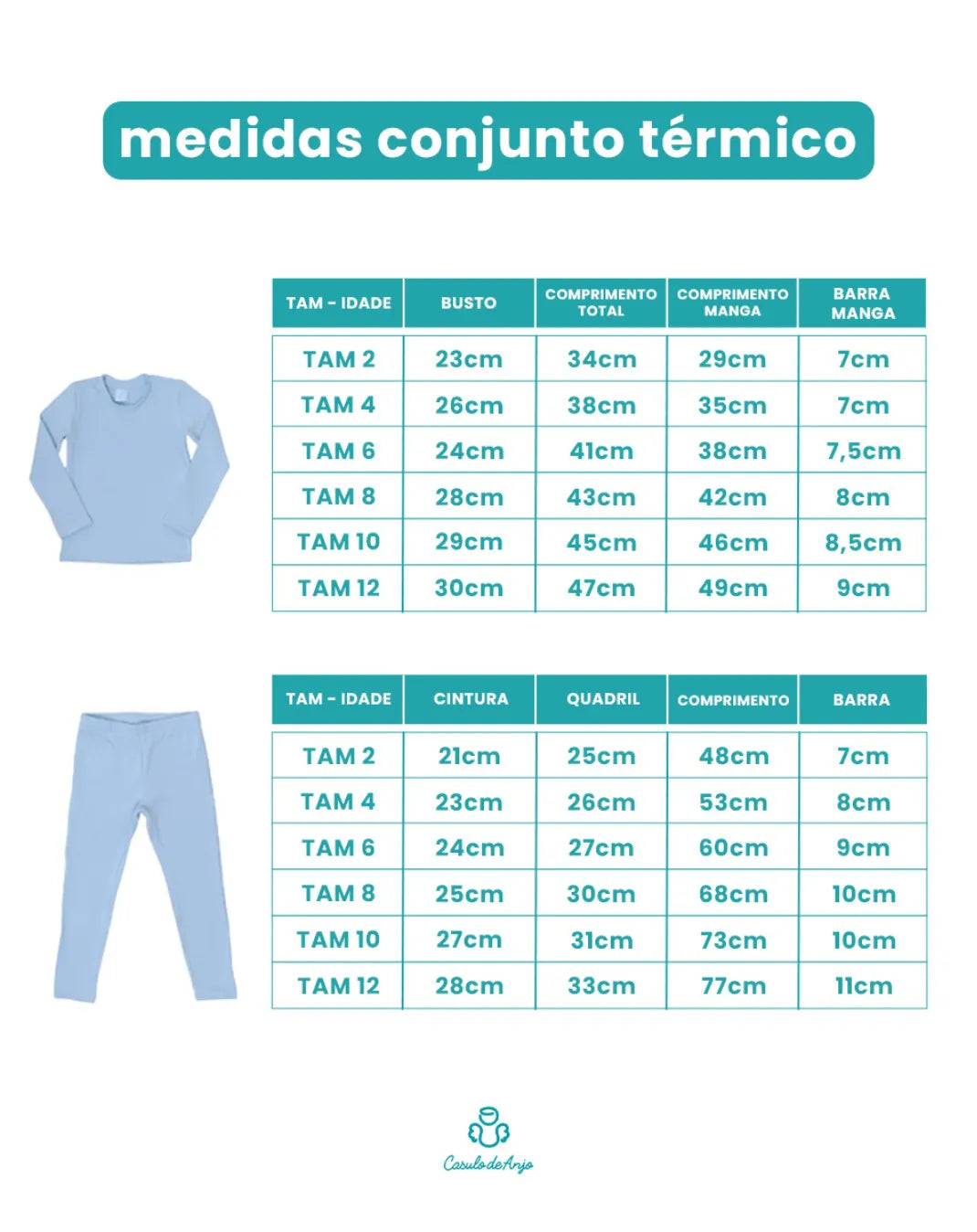 Conjunto Térmico Infantil Rosa - Casulo De Anjo