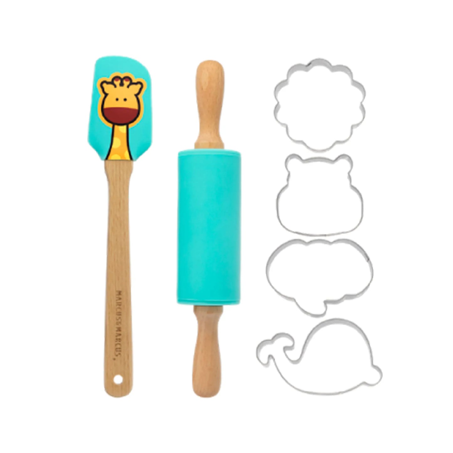 Kit com Cortadores e Acessórios para Biscoitos - Marcus & Marcus
