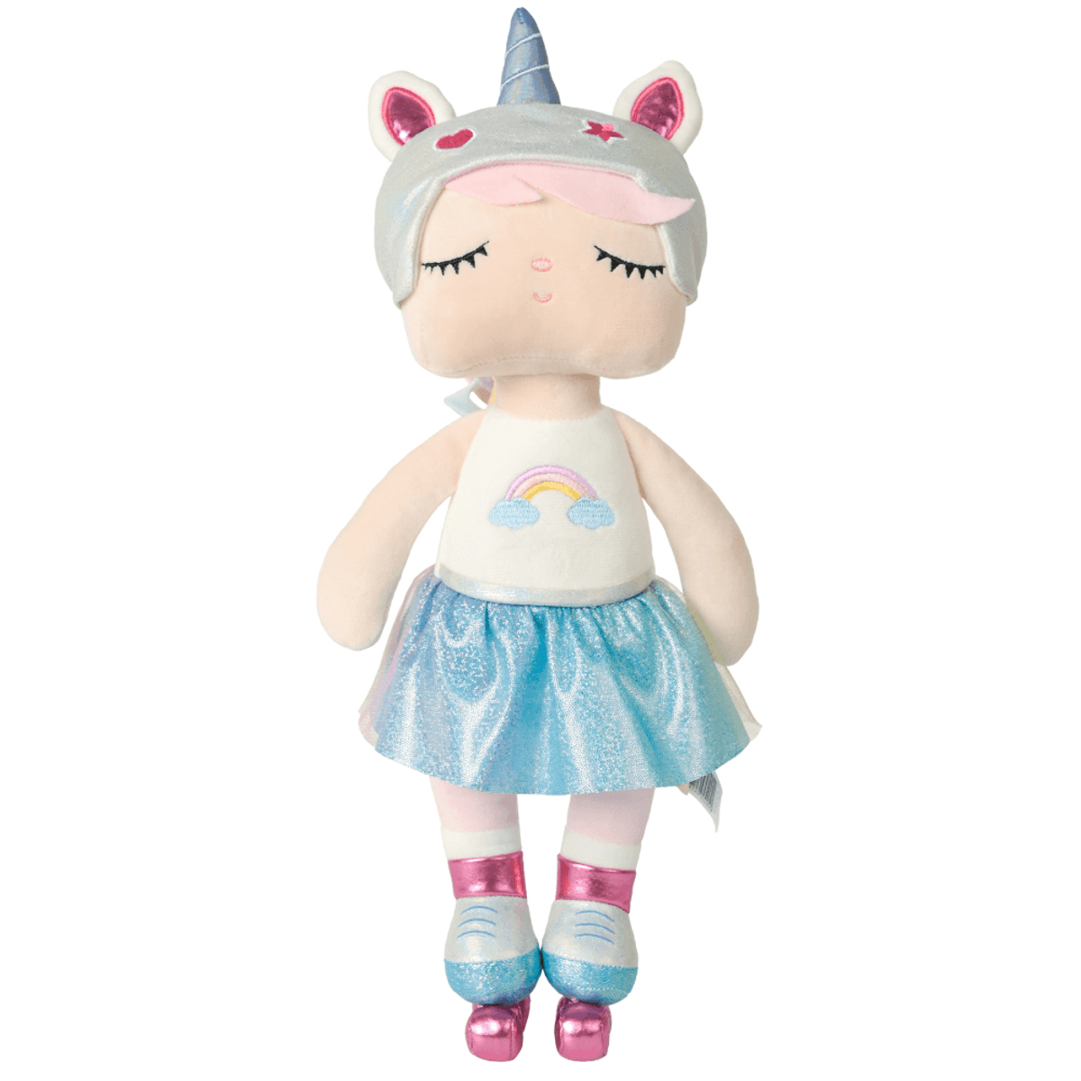 Boneca Ângela Unicórnio Patinadora 33cm - Metoo