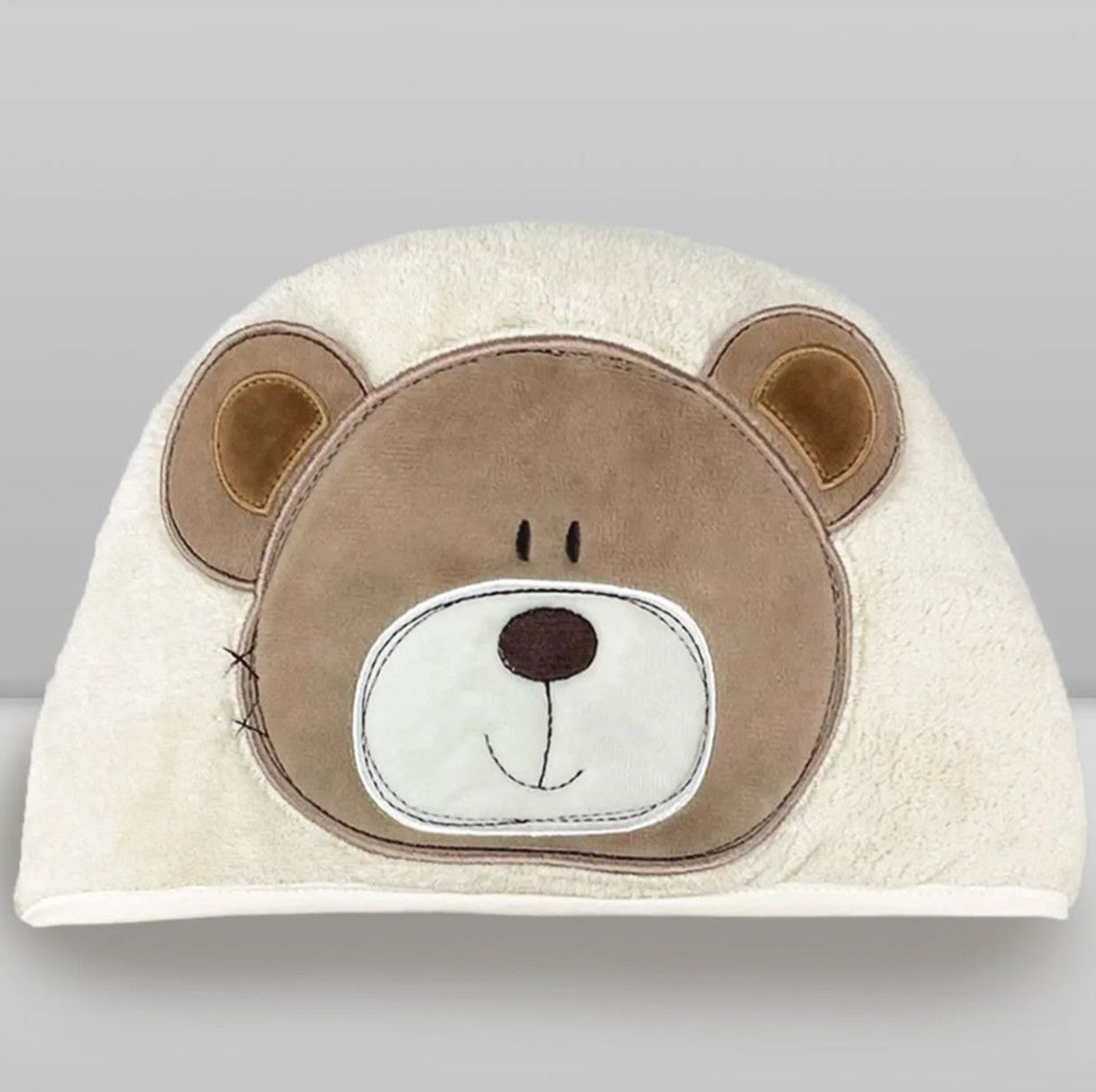Toalha Power Sec Animada Urso Bege - Laço Bebê