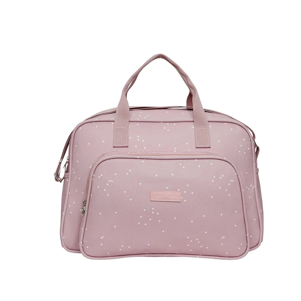 Bolsa Maternidade Grande Bolinhas Rosa - Pirulitando