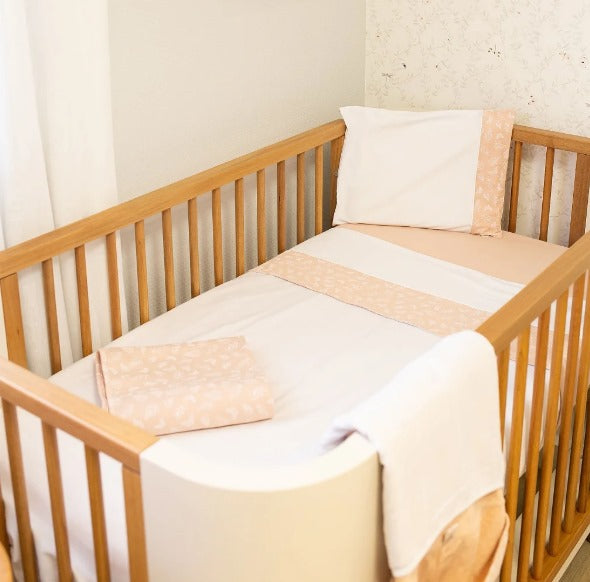 Kit Lençol de Berço Malha Borboletas - D'Bella For Baby