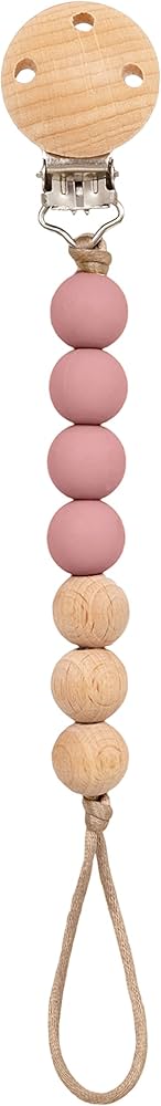 PRENDEDOR DE CHUPETA SILICONE E BAMBU - BUBA ZOO