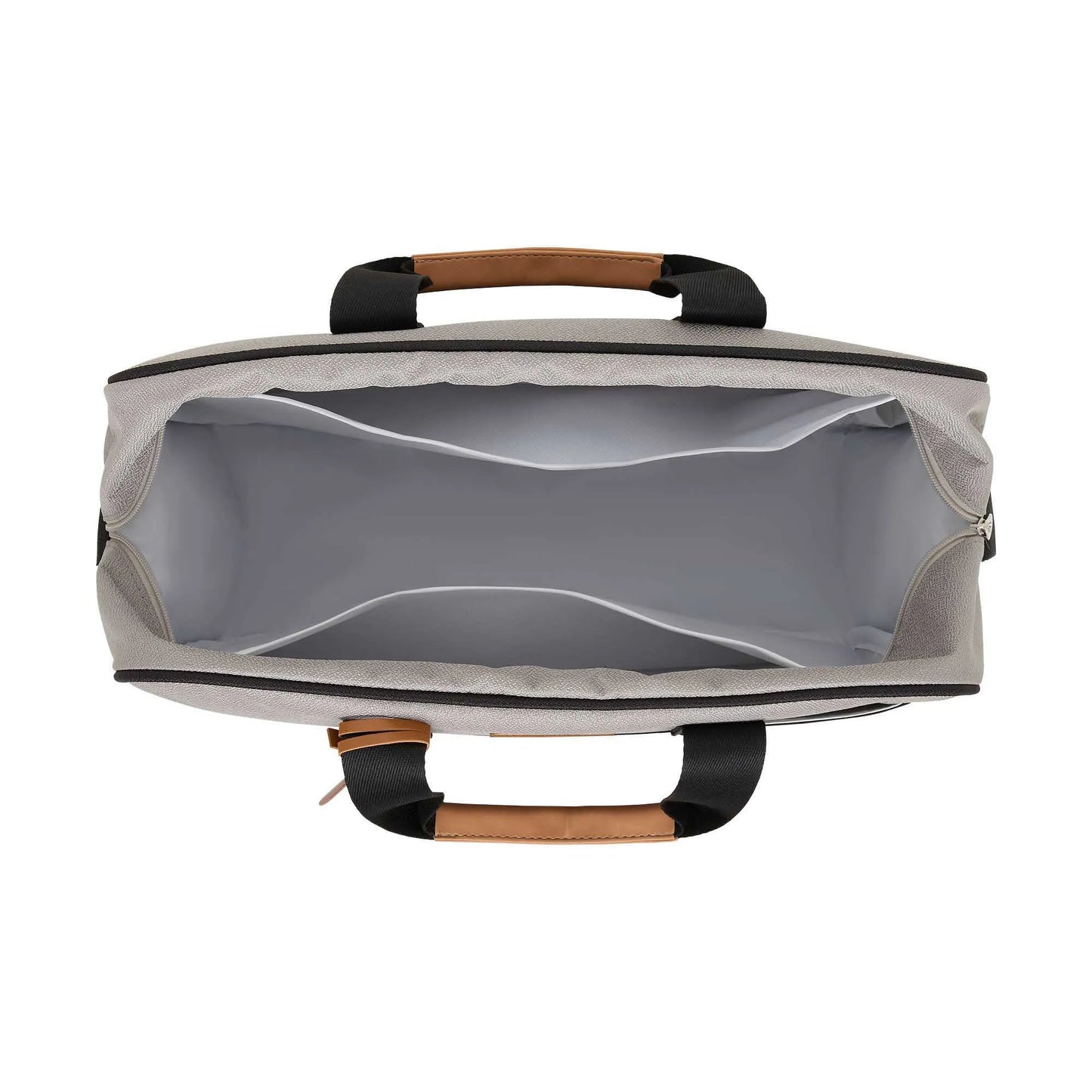 Bolsa Grande Abraço Cinza C/ Preto - Pirulitando