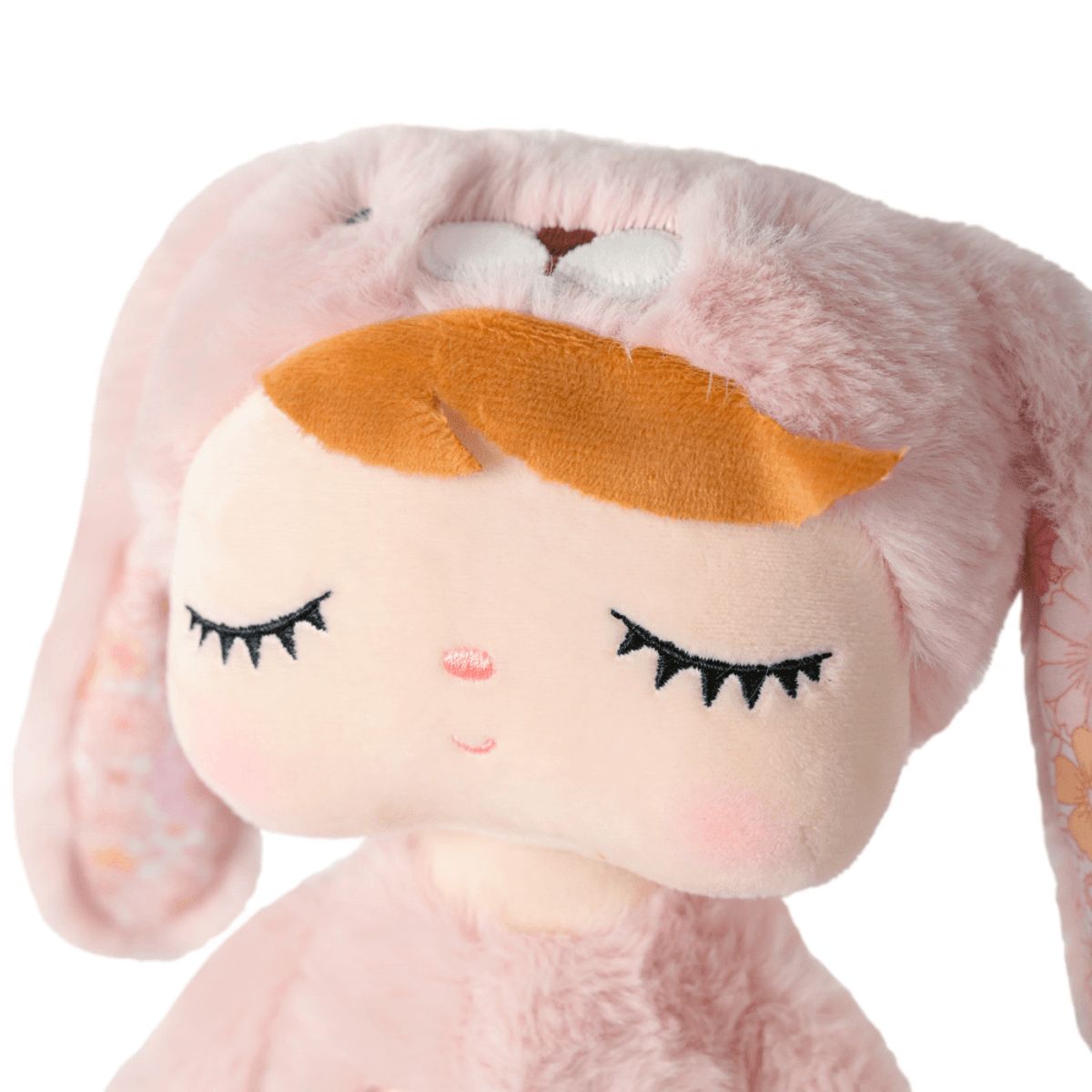 Boneca Ângela Plush Manu Coelha Rosa 33cm - Metoo