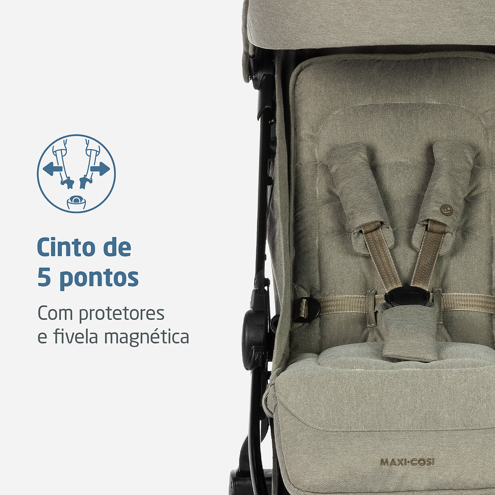 CARRINHO EVA³ LUXE -cor TWILLIC TRUFFLE - MAXI-COSI