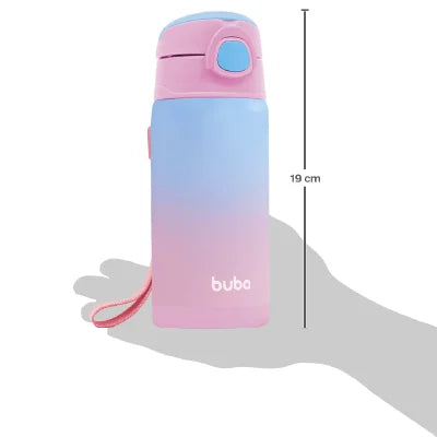 Copo Térmico Parede Dupla Degrade Rosa - Buba