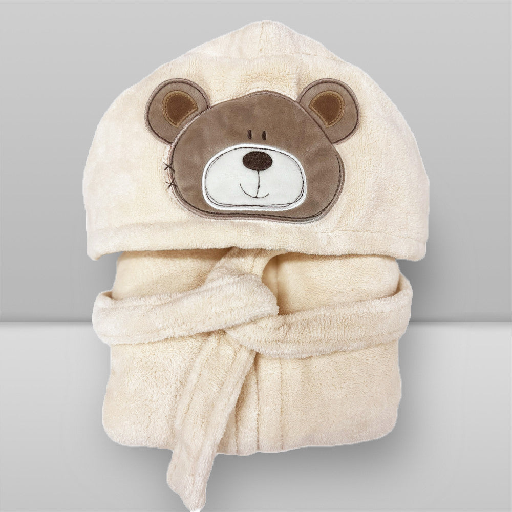 ROUPÃO ANIMADO URSO BEGE - LAÇO BEBÊ