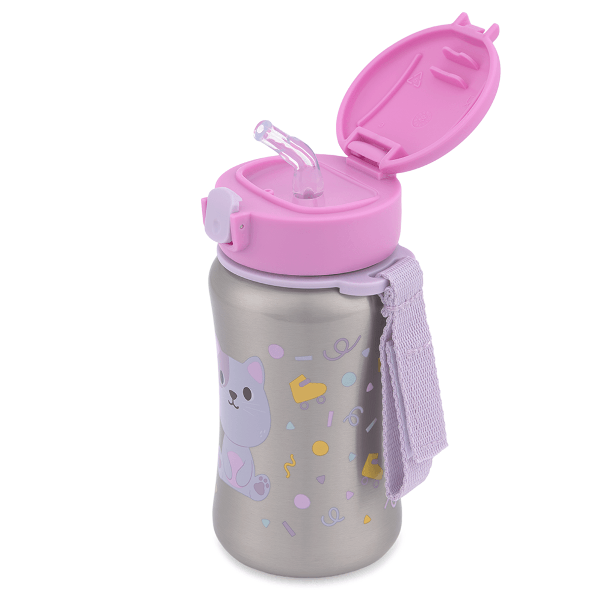 Garrafa De Aço Inox 350 ML Besties Gatinha - Sikp Hop