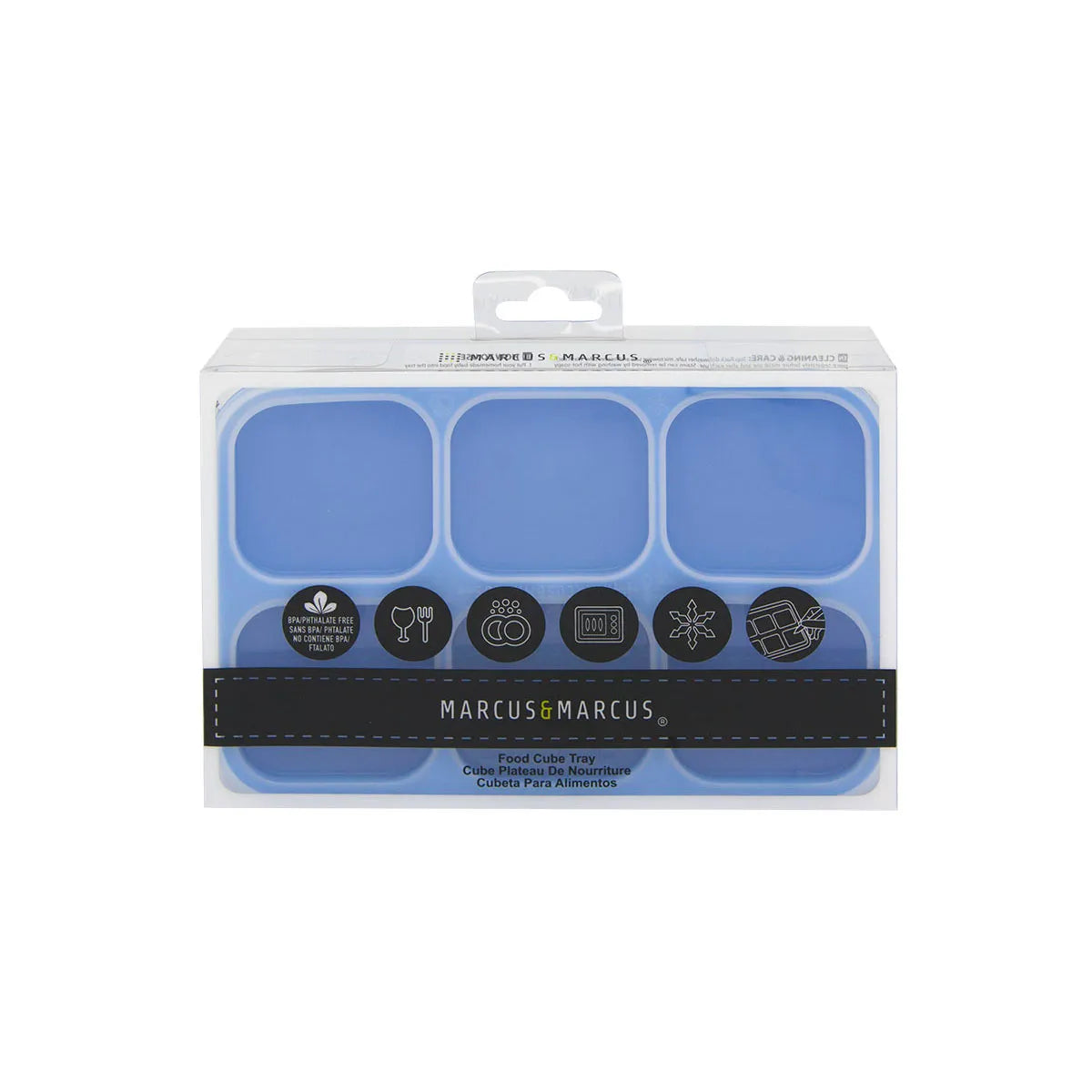 Forma para Congelar com 6 Cubos de 60ml Azul - Marcus e Marcus