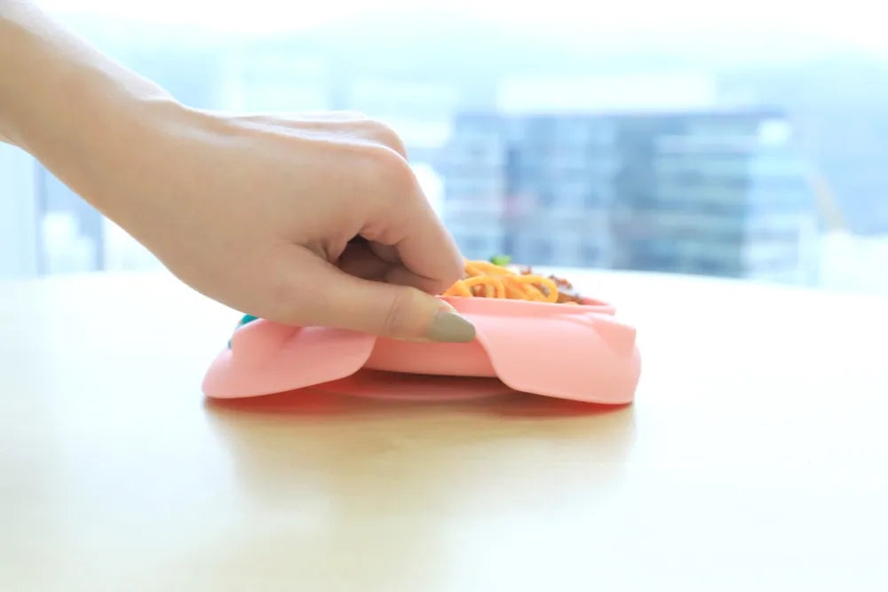 Prato com Divisória e Sucção Chef Rosa - Marcus & Marcus