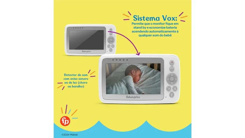 Babá Eletrônica Com Tela Miss Nanny- Fisher Price